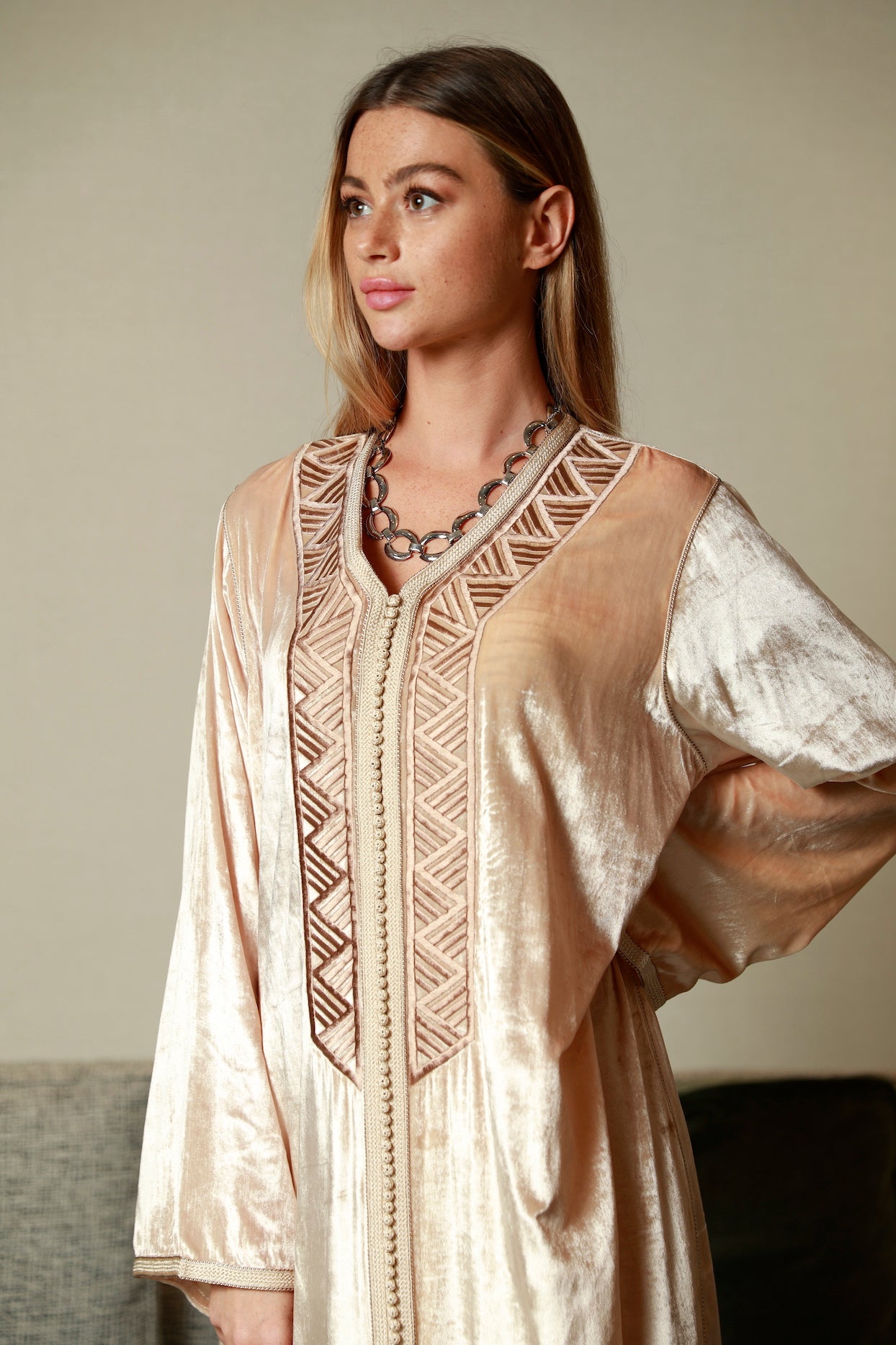 Pearl Velvet Kaftan