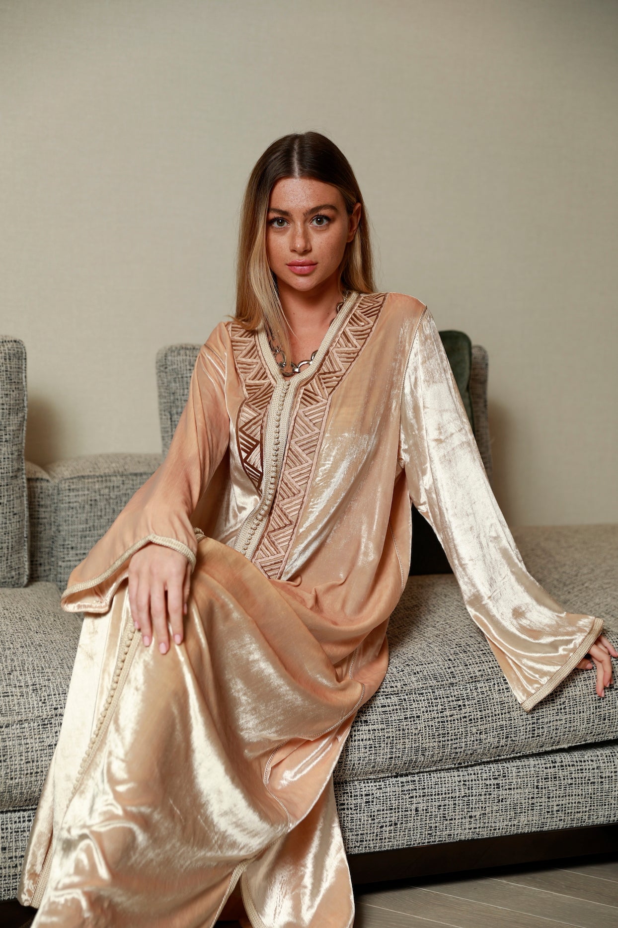 Pearl Velvet Kaftan