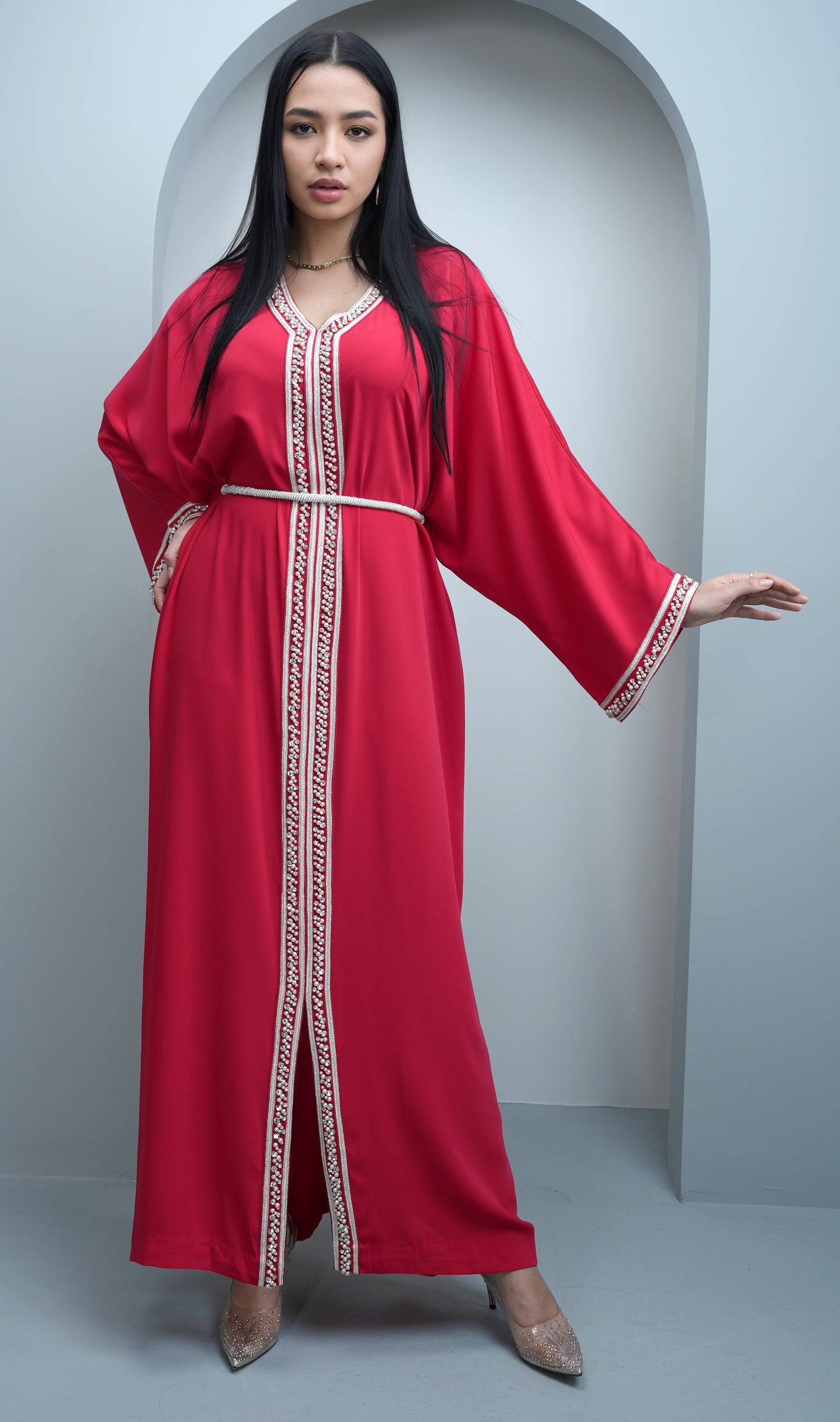 Red Pearl Kaftan