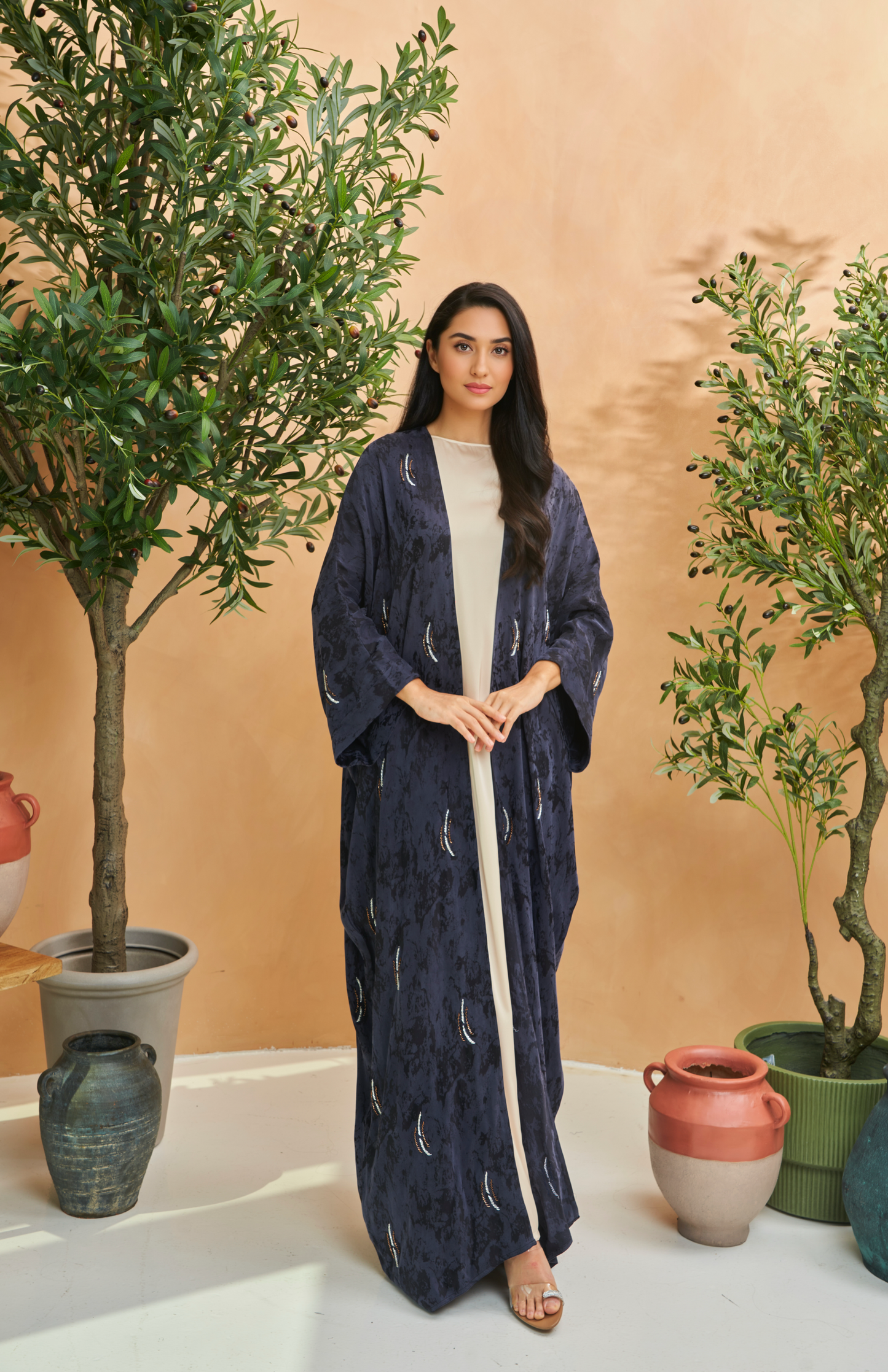 Navy Blue Abaya