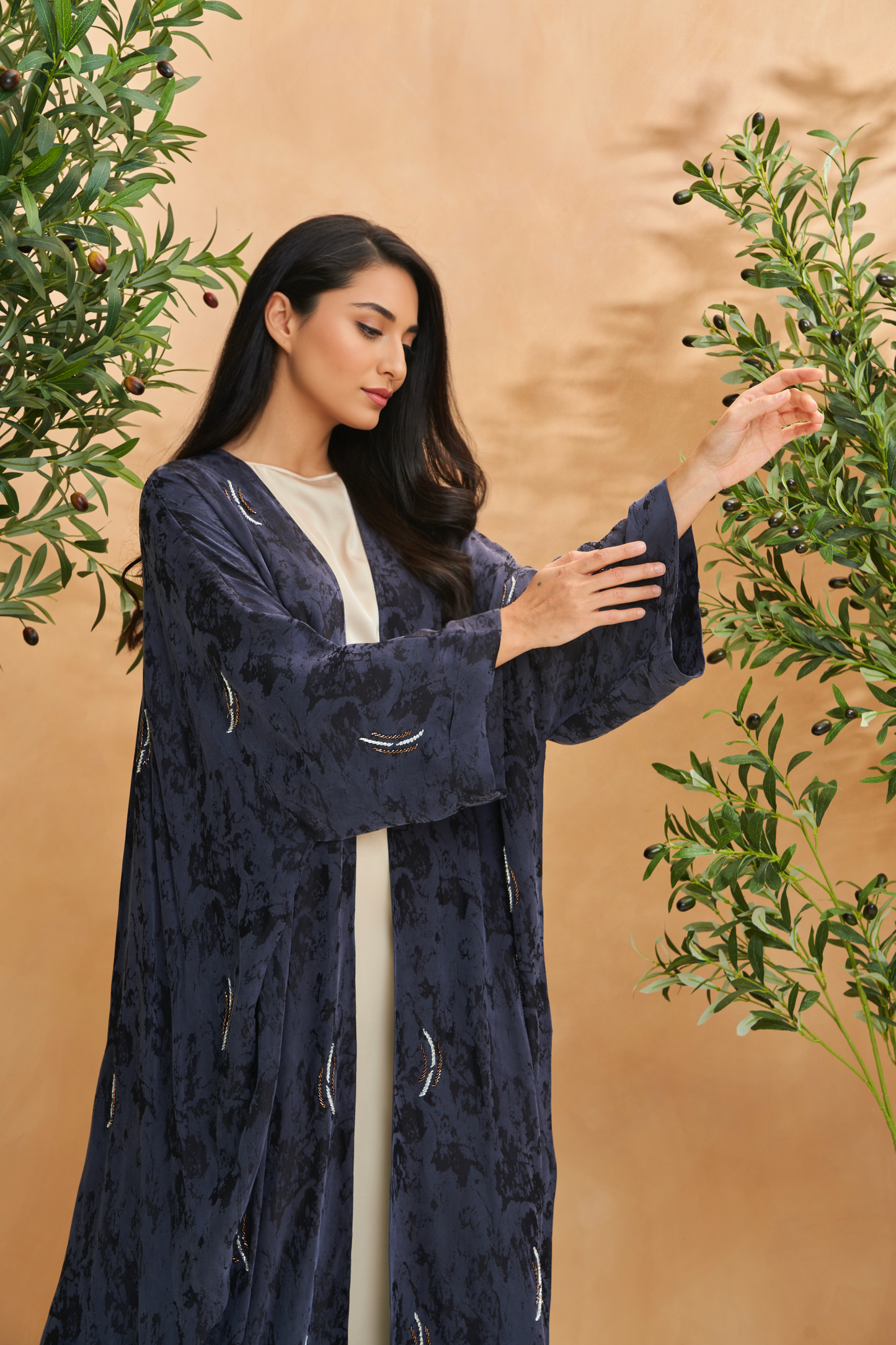 Navy Blue Abaya