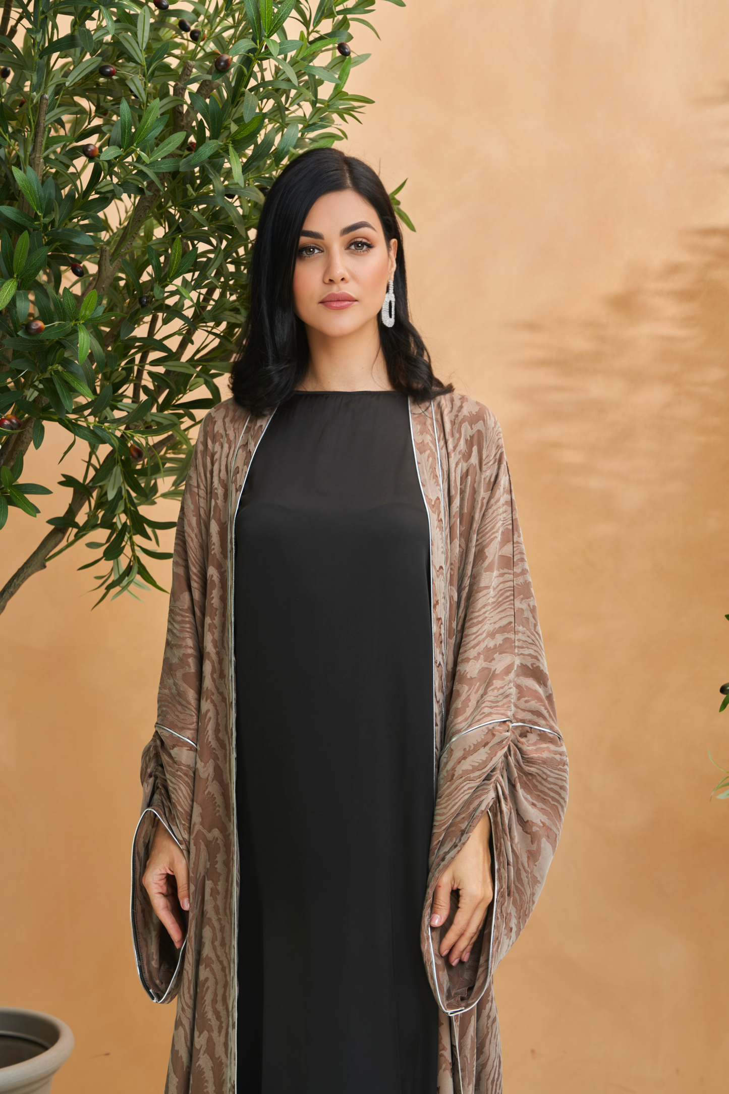 Linen Beige Abaya