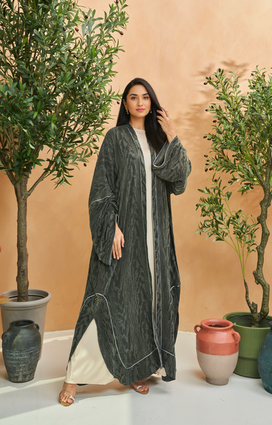 Linen Forest Abaya