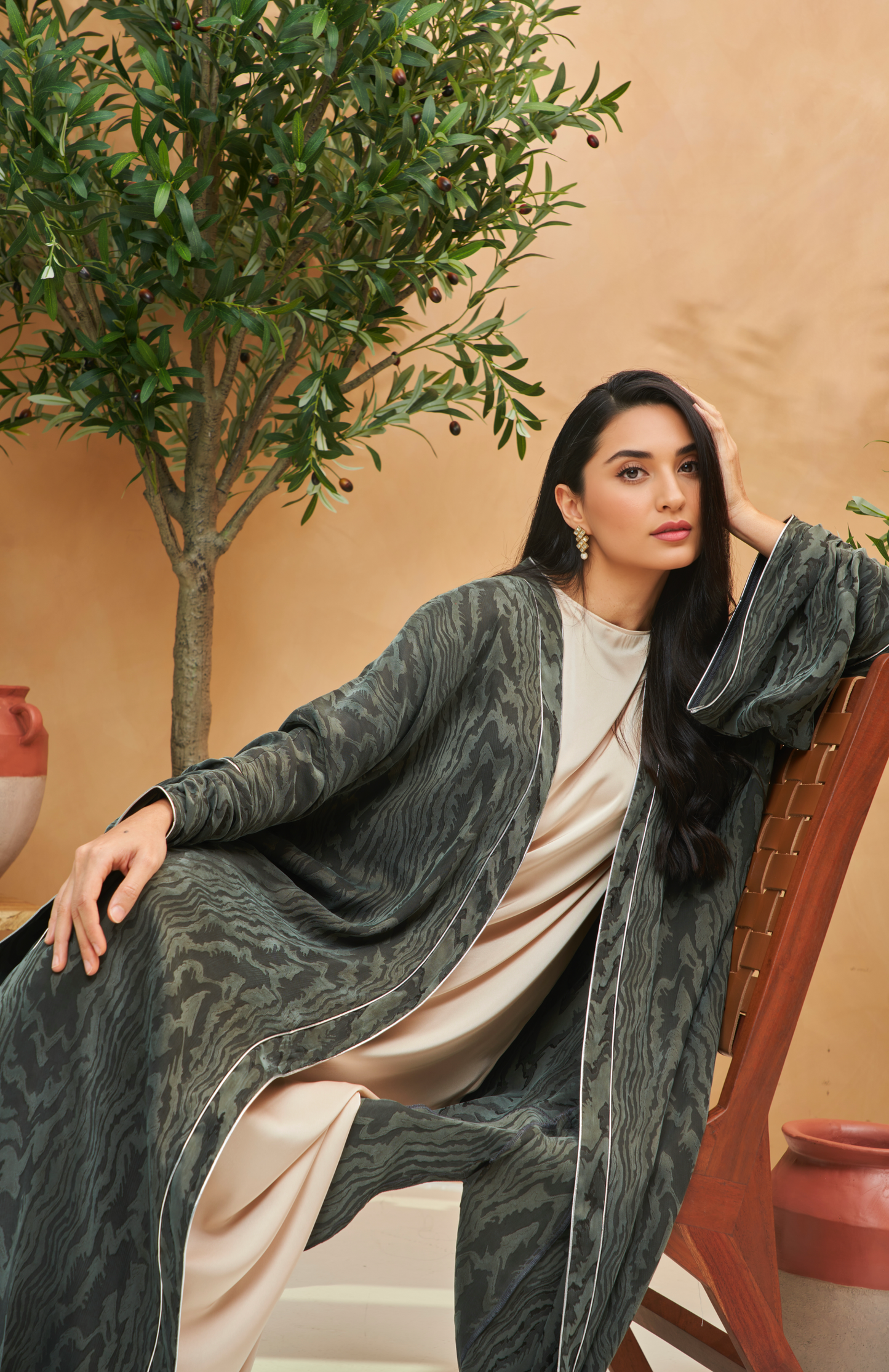 Linen Forest Abaya