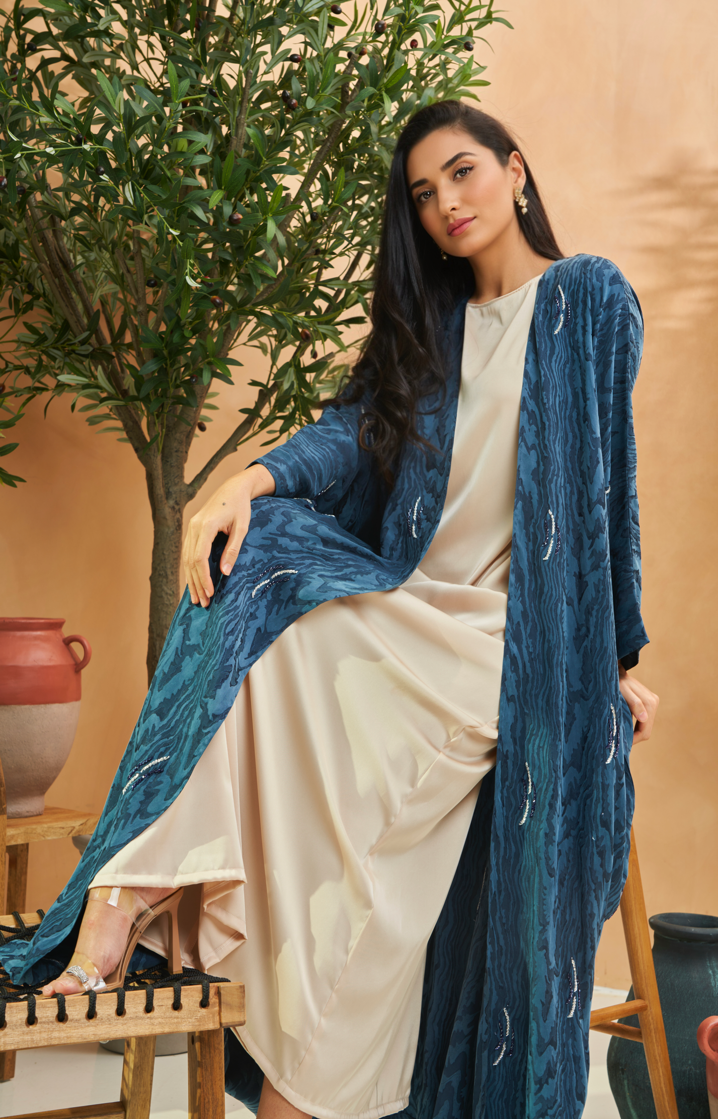 Blue Abaya