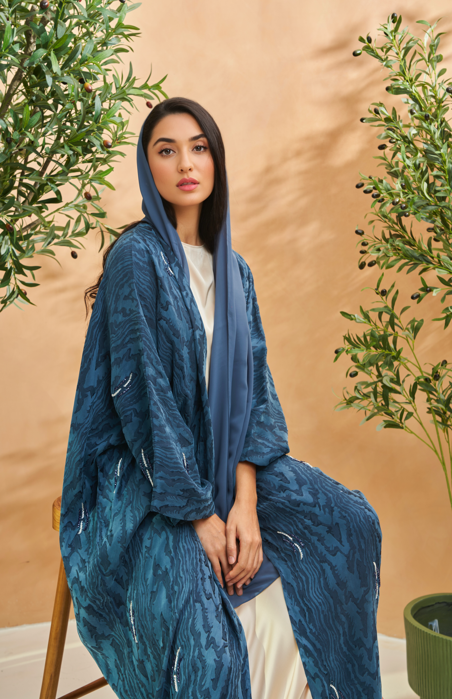 Blue Abaya