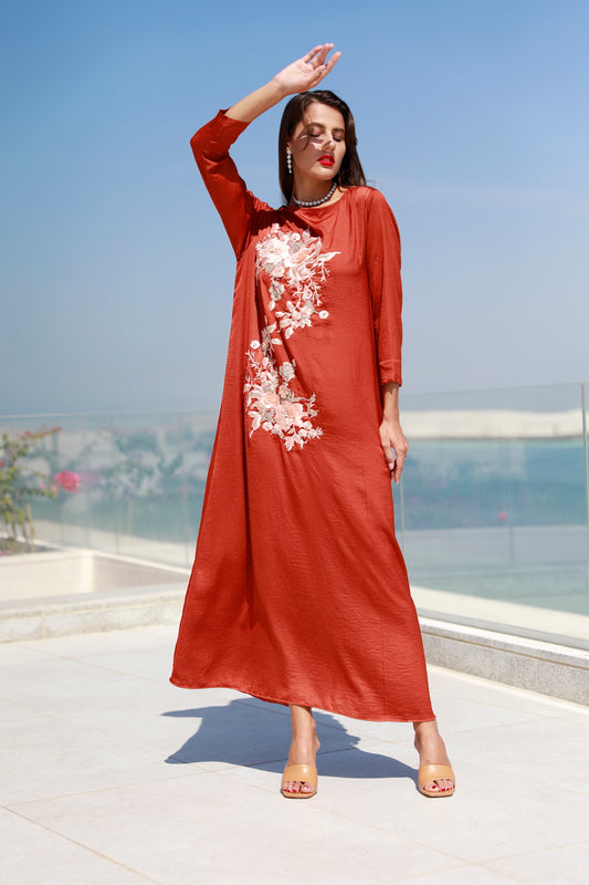 3D Embroidary Kaftan