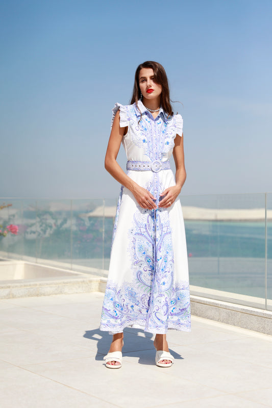 White Floral Dress